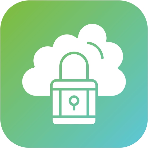 Estilo del icono de la nube de datos de diseño vectorial