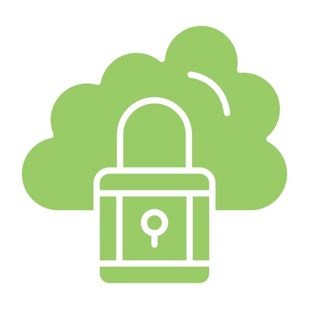 Estilo del icono de la nube de datos de diseño vectorial