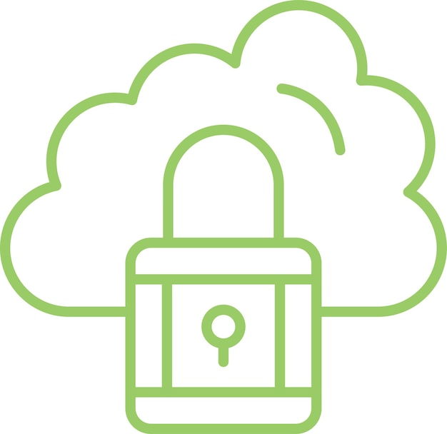 Estilo del icono de la nube de datos de diseño vectorial