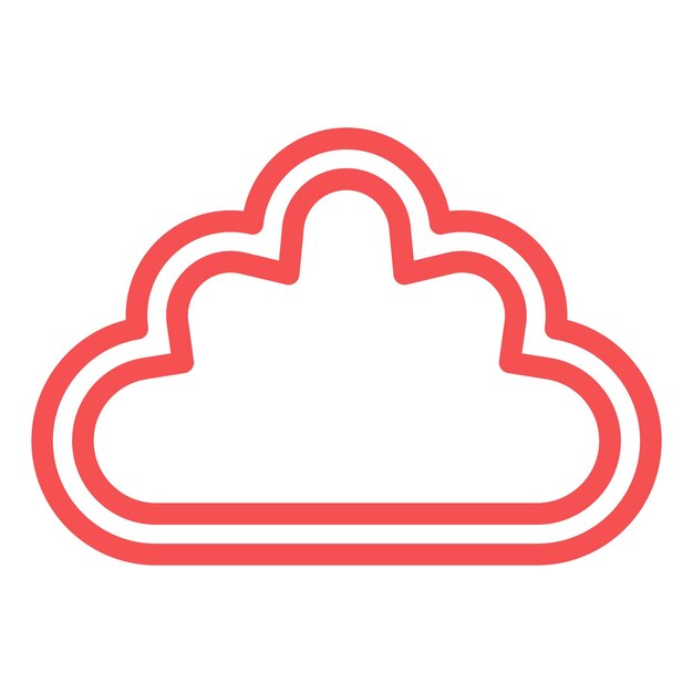 Estilo del icono de la nube de diseño vectorial