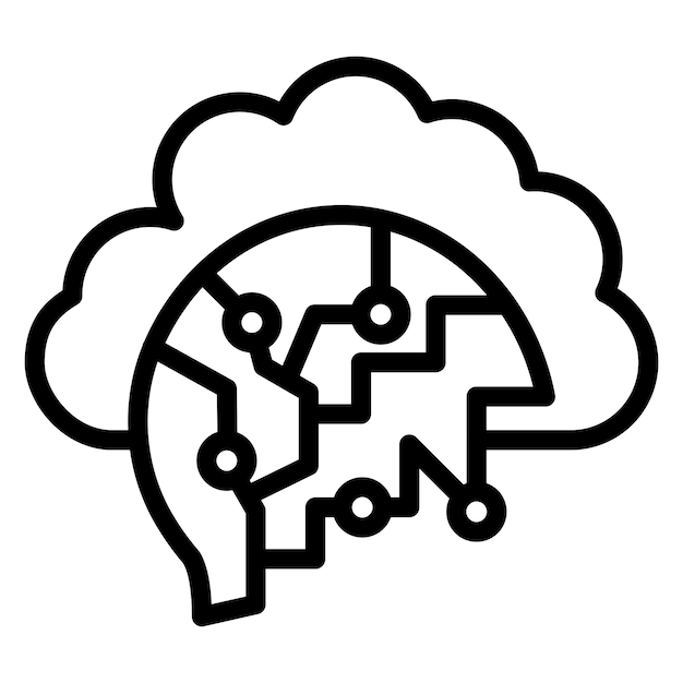 Estilo del icono de la nube de diseño vectorial