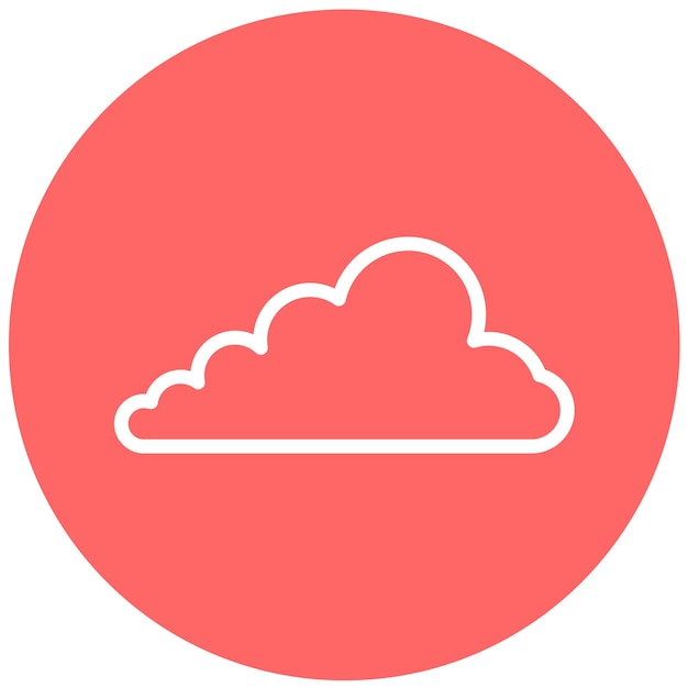 Estilo del icono de la nube de diseño vectorial