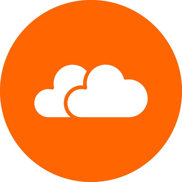 Vector estilo del icono de la nube