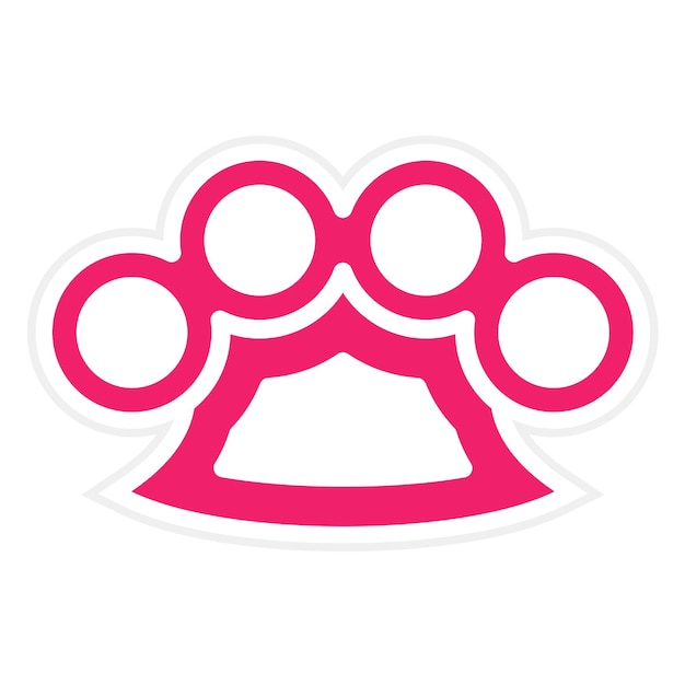 Estilo del icono del nudillo de diseño vectorial