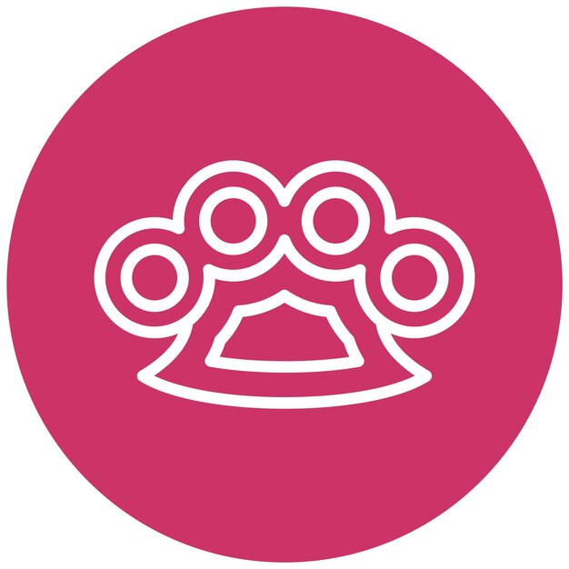 Estilo del icono del nudillo de diseño vectorial