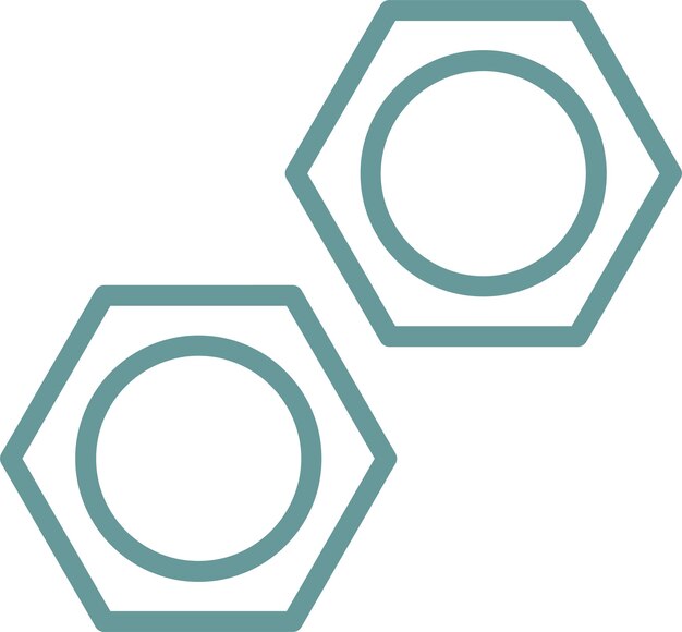Estilo del icono de la nuez de diseño vectorial