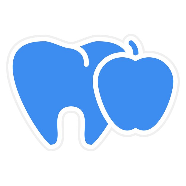Estilo del icono de la nutrición del diente