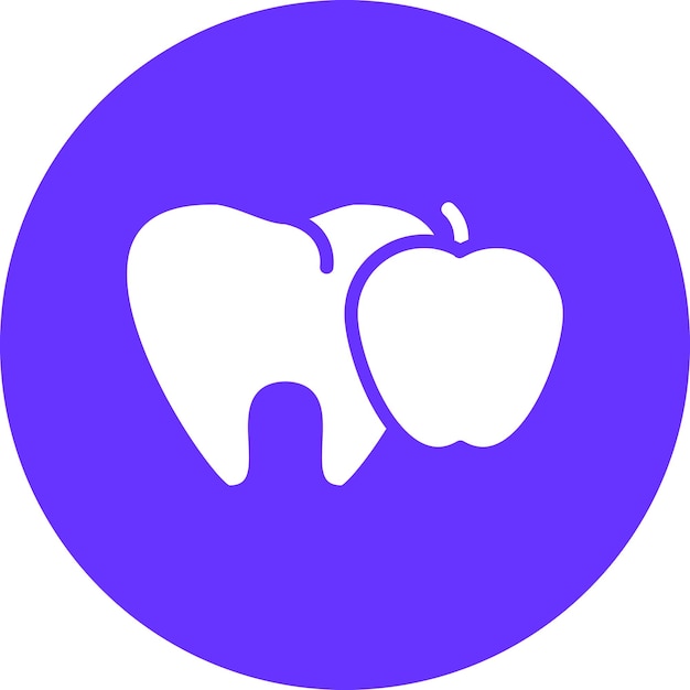 Estilo del icono de la nutrición del diente