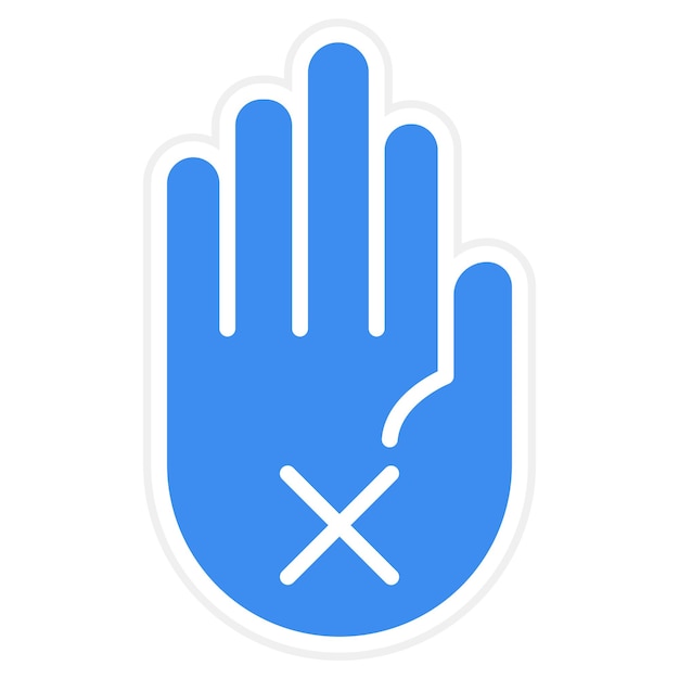 Estilo del icono de las objeciones de diseño vectorial