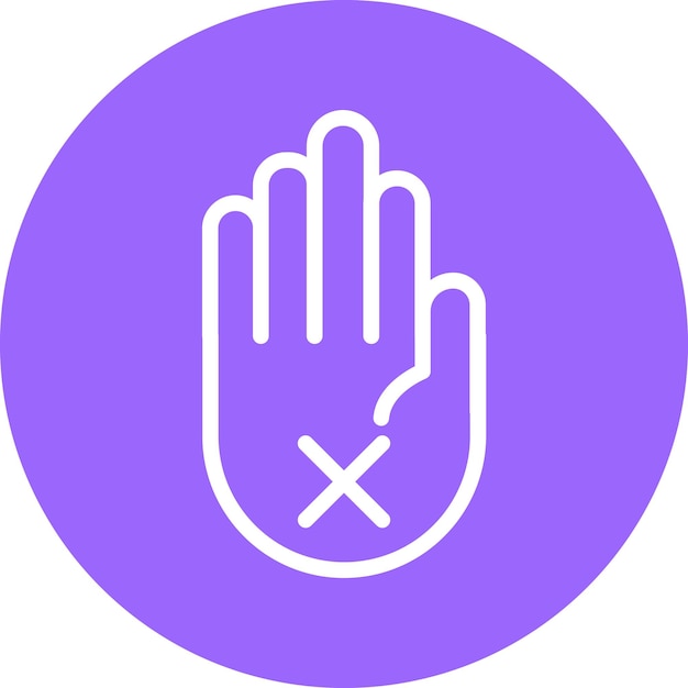 Estilo del icono de las objeciones de diseño vectorial