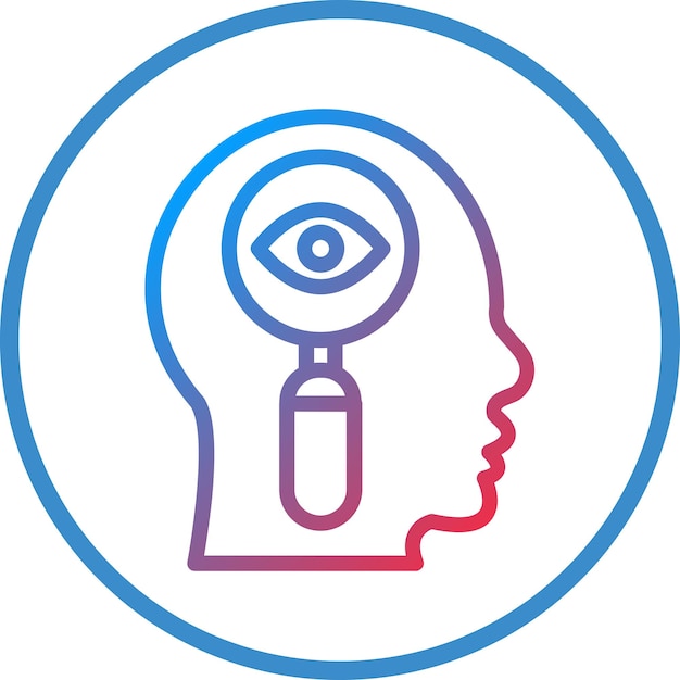 Estilo del icono de observación del diseño vectorial