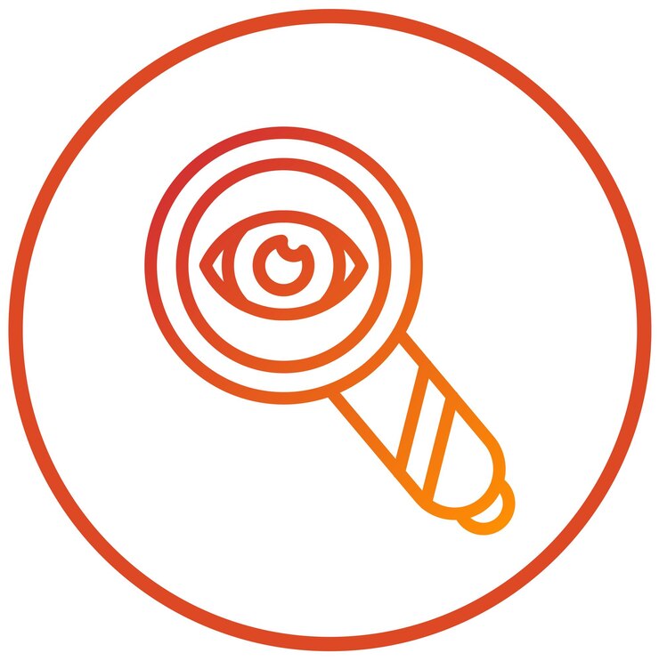 Estilo del icono de observación del diseño vectorial