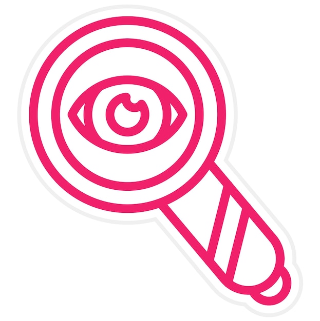 Estilo del icono de observación del diseño vectorial