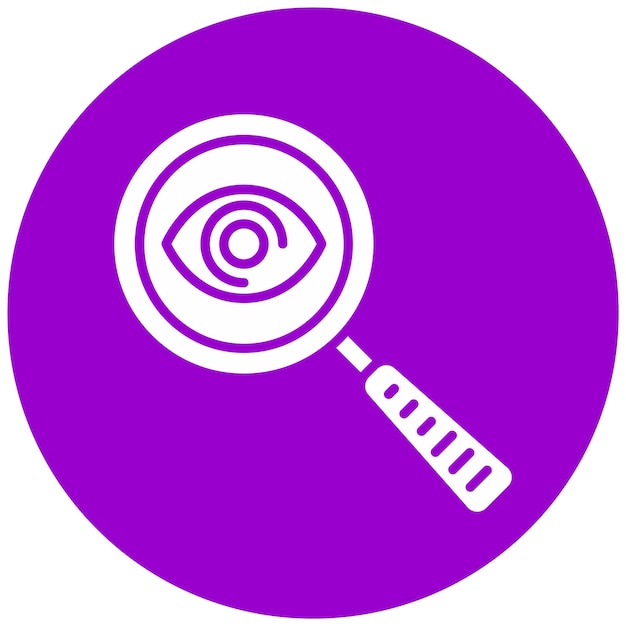 Estilo del icono de observación del diseño vectorial