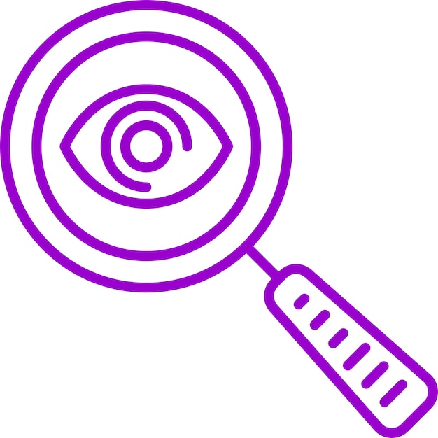 Estilo del icono de observación del diseño vectorial