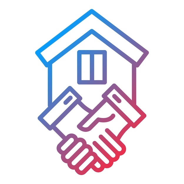 Estilo del icono de la oferta de la casa de diseño vectorial