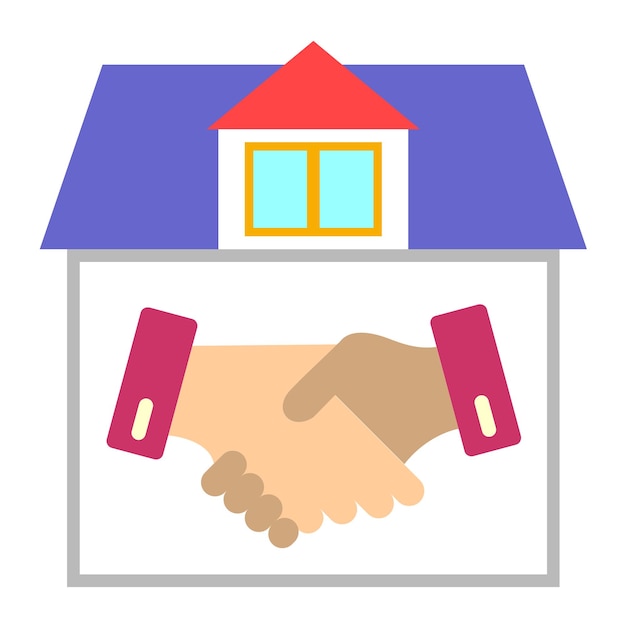 Estilo del icono de la oferta de la casa de diseño vectorial