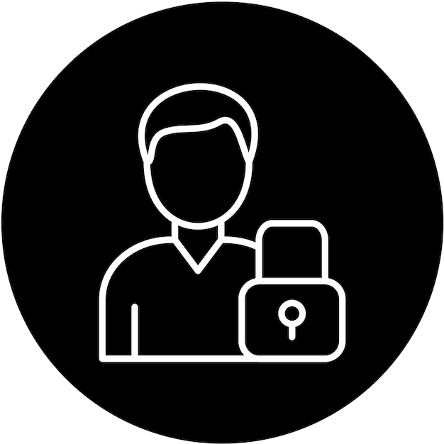 Estilo de icono de oferta privada de diseño vectorial