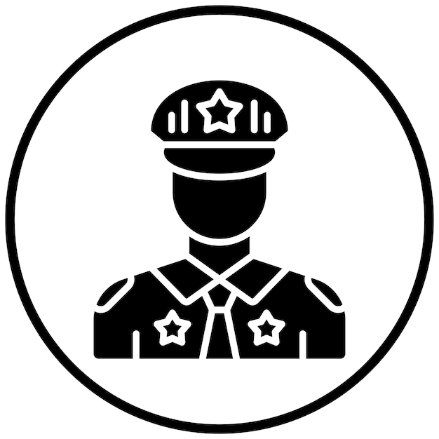 Estilo del icono del oficial