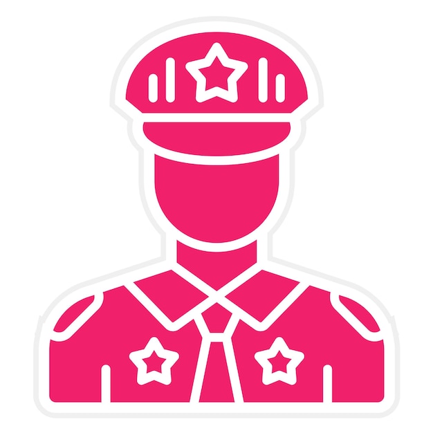 Estilo del icono del oficial