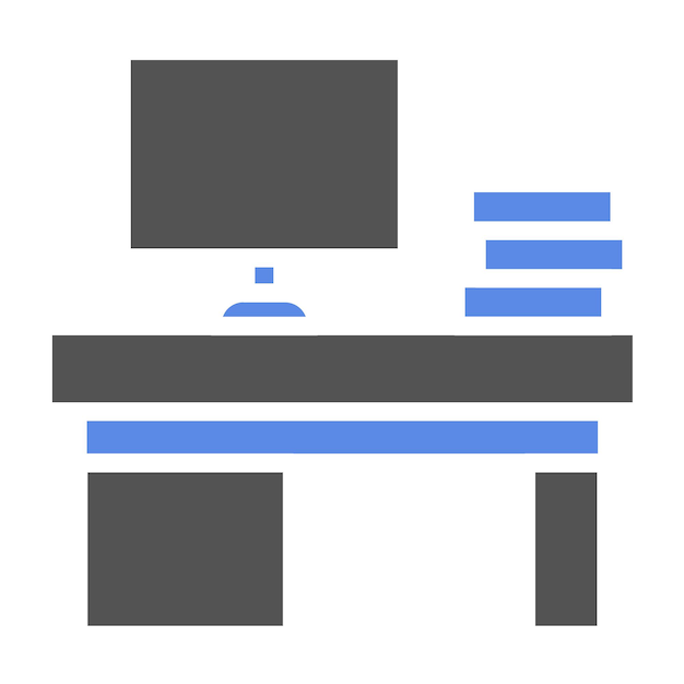 Estilo de icono de oficina en línea de diseño vectorial
