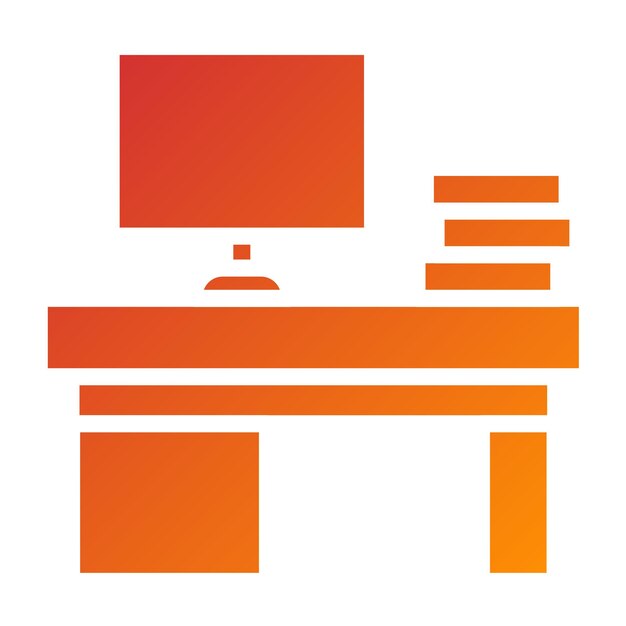 Estilo de icono de oficina en línea de diseño vectorial