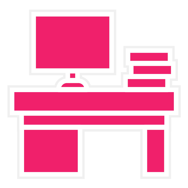 Estilo de icono de oficina en línea de diseño vectorial