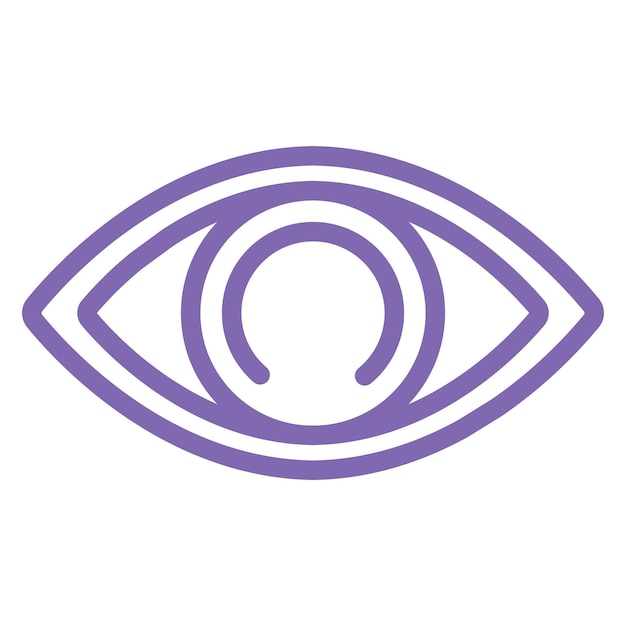 Estilo del icono de los ojos de diseño vectorial