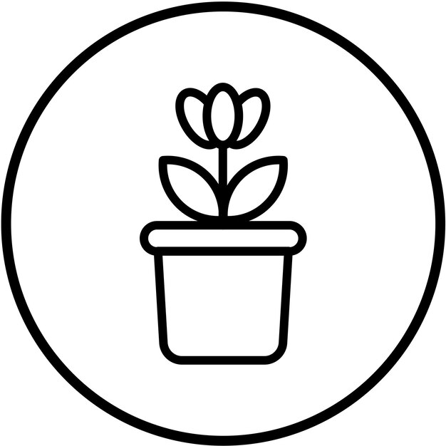 Estilo del icono de la olla de diseño vectorial