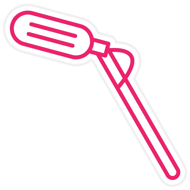 Estilo del icono del operador del diseño vectorial del boom