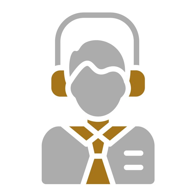 Estilo del icono del operador de diseño vectorial