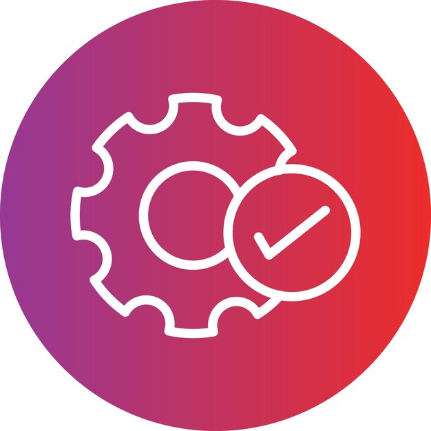 Estilo del icono de optimización del diseño vectorial