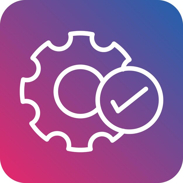 Estilo del icono de optimización del diseño vectorial