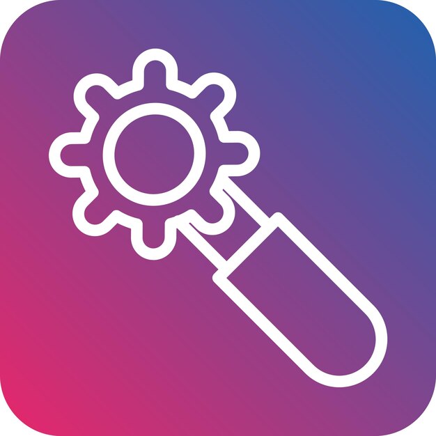 Estilo del icono de optimización del diseño vectorial