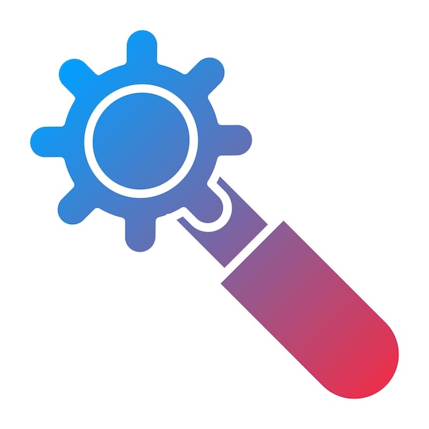 Estilo del icono de optimización del diseño vectorial
