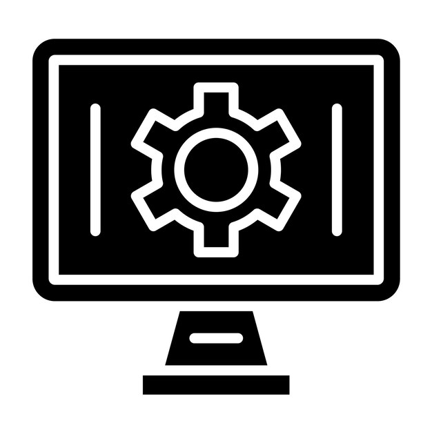 Estilo del icono de optimización del diseño vectorial