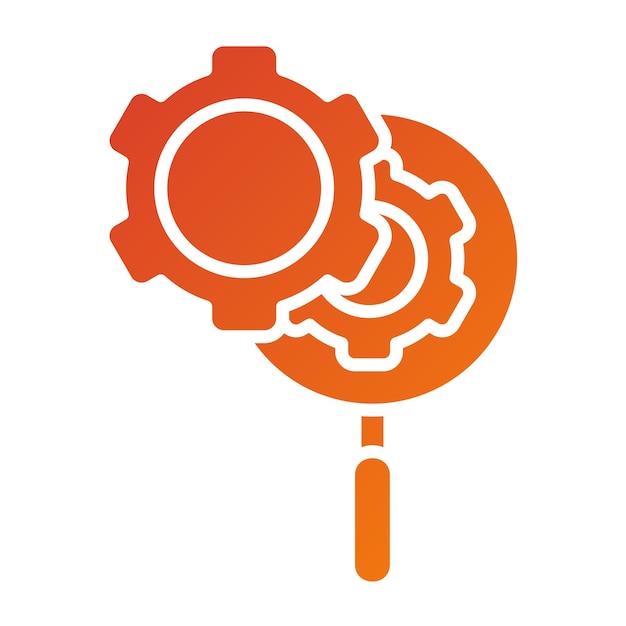 Estilo del icono de optimización del diseño vectorial