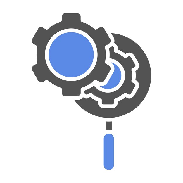 Estilo del icono de optimización del diseño vectorial
