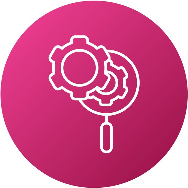 Estilo del icono de optimización del diseño vectorial