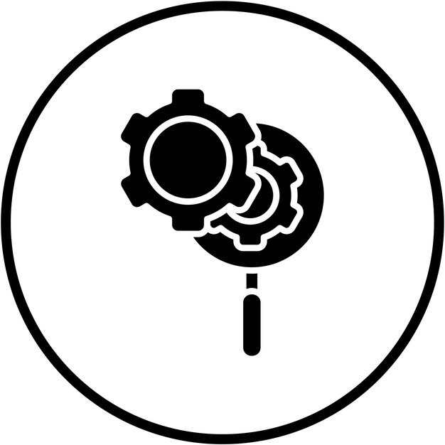 Estilo del icono de optimización del diseño vectorial