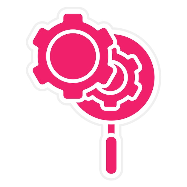 Estilo del icono de optimización del diseño vectorial