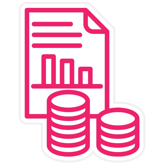 Estilo del icono del optimizador de impuestos de diseño vectorial