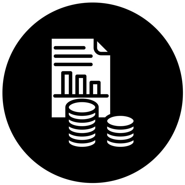 Estilo del icono del optimizador de impuestos de diseño vectorial
