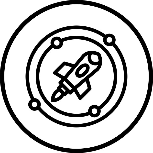 Estilo del icono de la órbita espacial