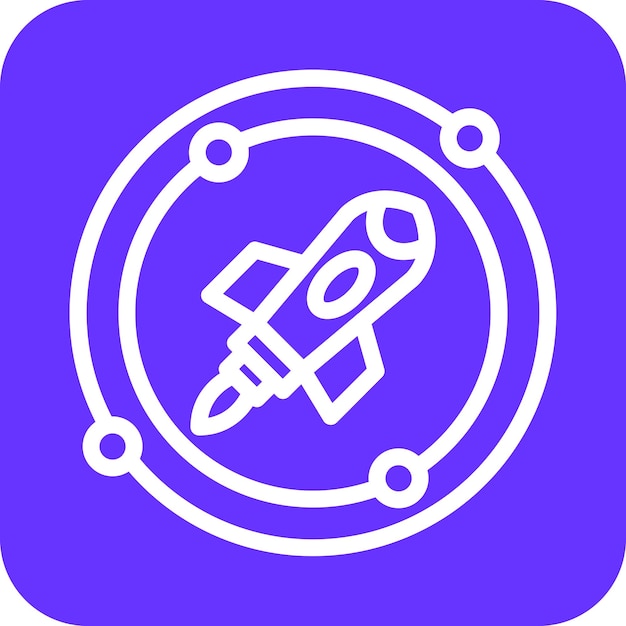 Estilo del icono de la órbita espacial