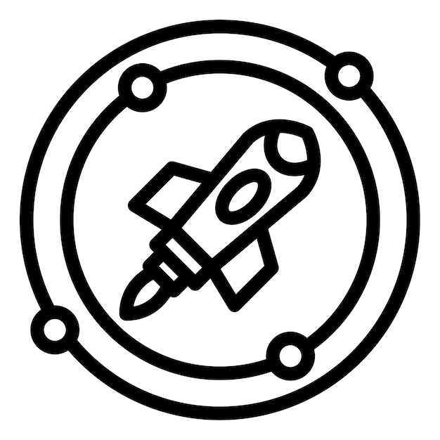 Estilo del icono de la órbita espacial