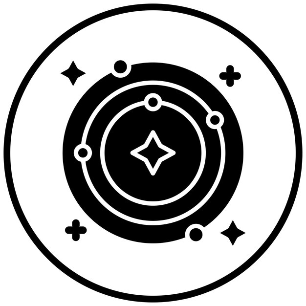Estilo del icono de la órbita espacial