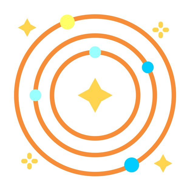 Estilo del icono de la órbita espacial