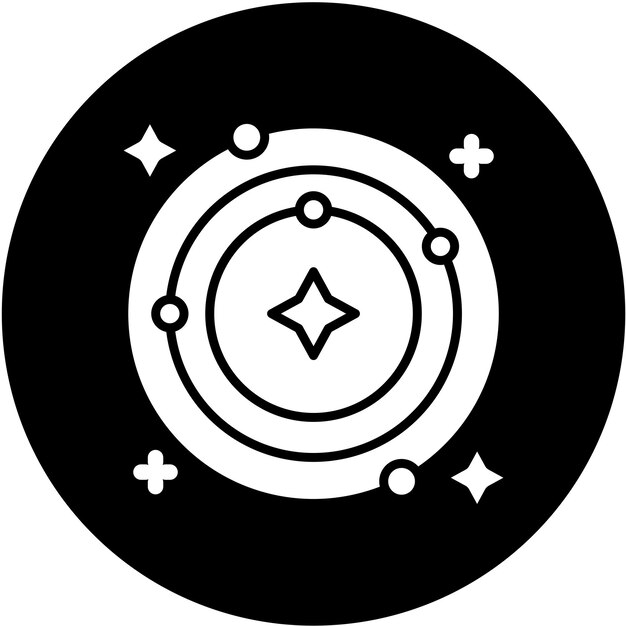 Estilo del icono de la órbita espacial