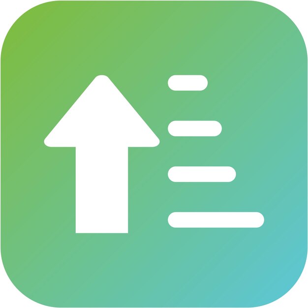 Estilo del icono de ordenamiento de diseño vectorial